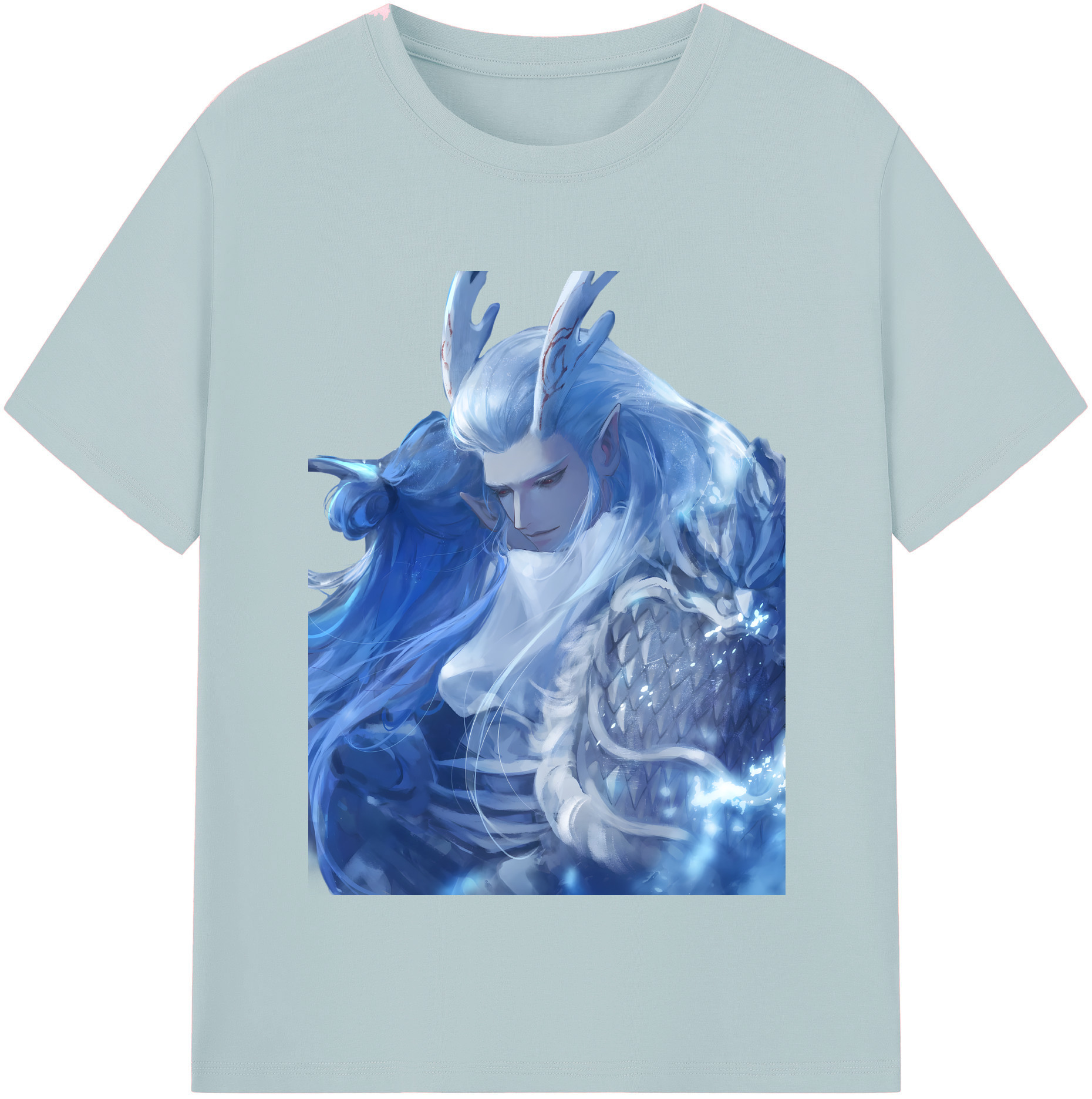 （画像用） Ne Zha 2 ナタ 魔童の大暴れ 綿100％半袖Tシャツ（フロントプリント）